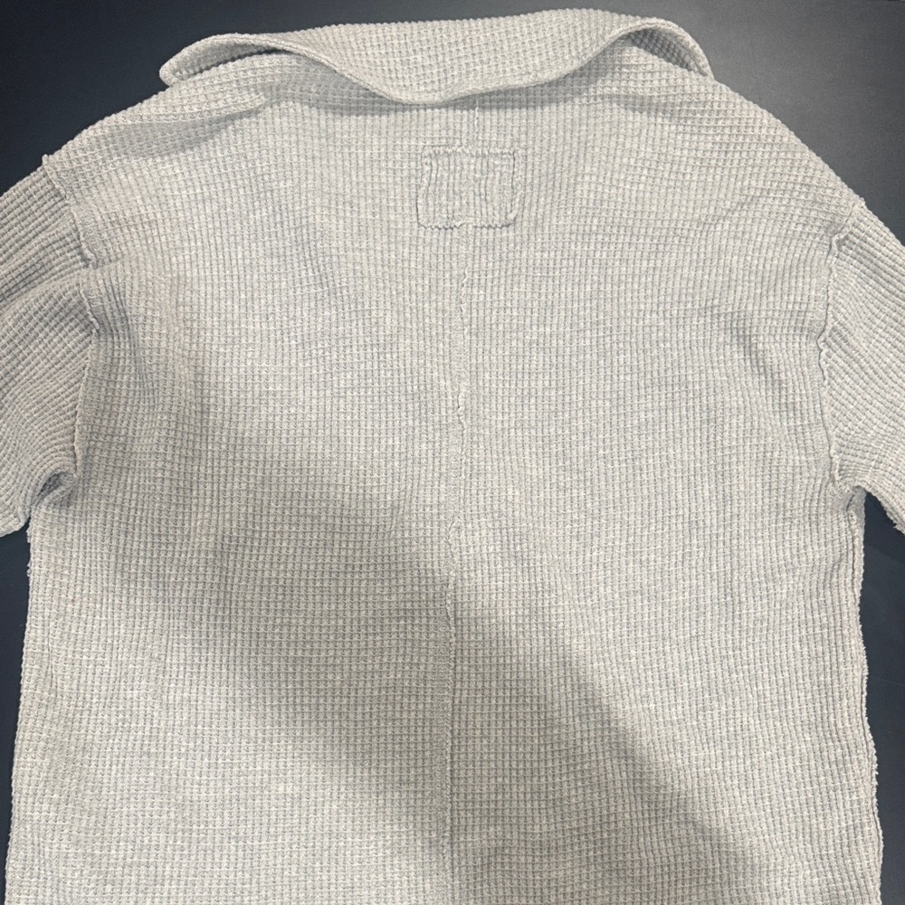 Aerie Light Gray Ribbed Sweater - Picture 4 of 4